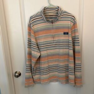 Striped LL Bean Multicolor zip-up Sweatshirt